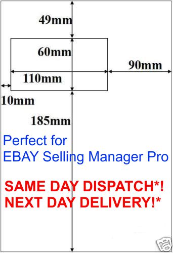 1 Pallet 130,000 A4 laser / Inkjet sheets.ebay Integrated labels